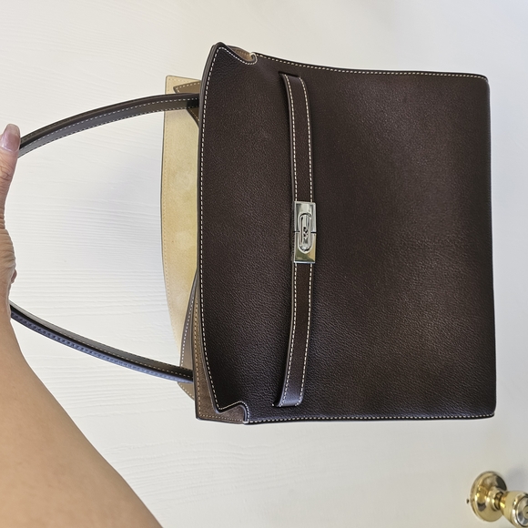 Tory BURCH RADZIWILL Brown Leather Handbag - Picture 2 of 4